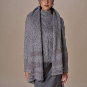 Écharpe en lurex MIA - gris