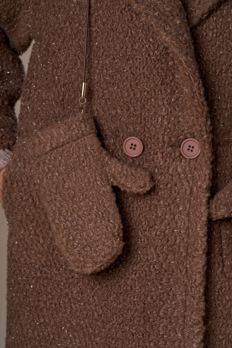 Gants en peluche TEDDY - brun