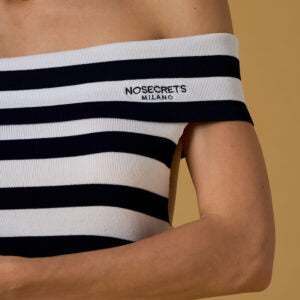 Robe de marin à rayures ARIEL - blanc bleu