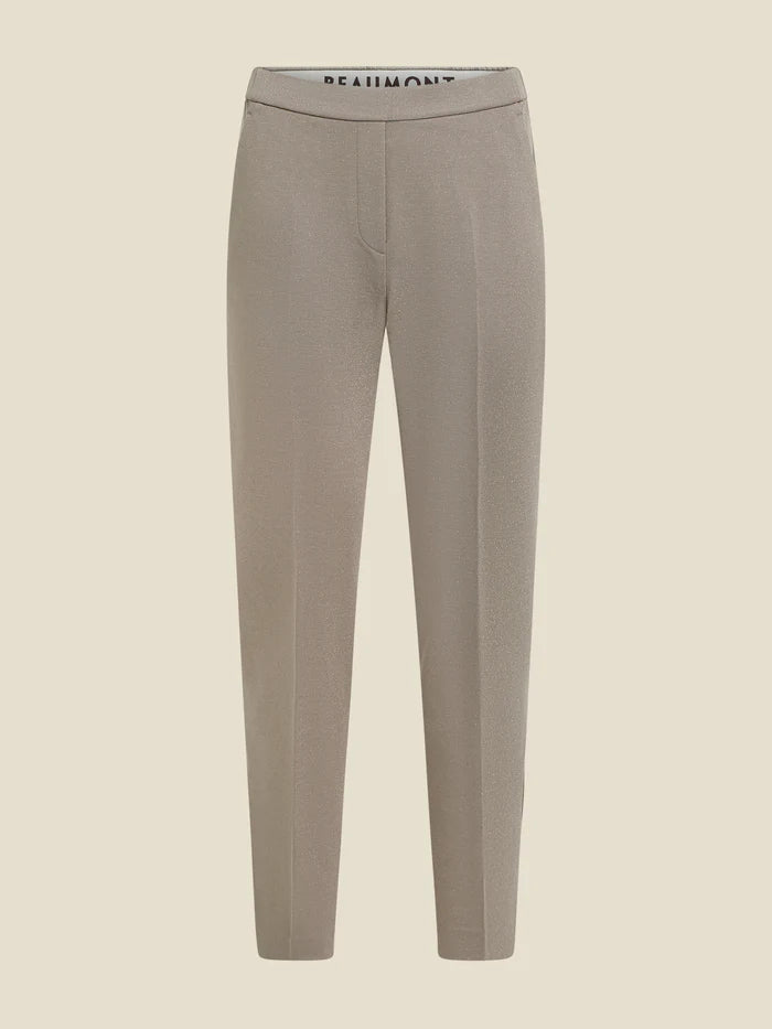 Pantalon lurex CHARLIE - chinchilla