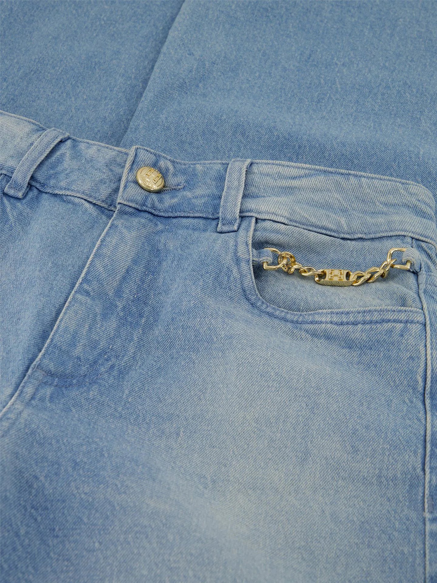 Jeans avec détail chaîne JACEY - bleu