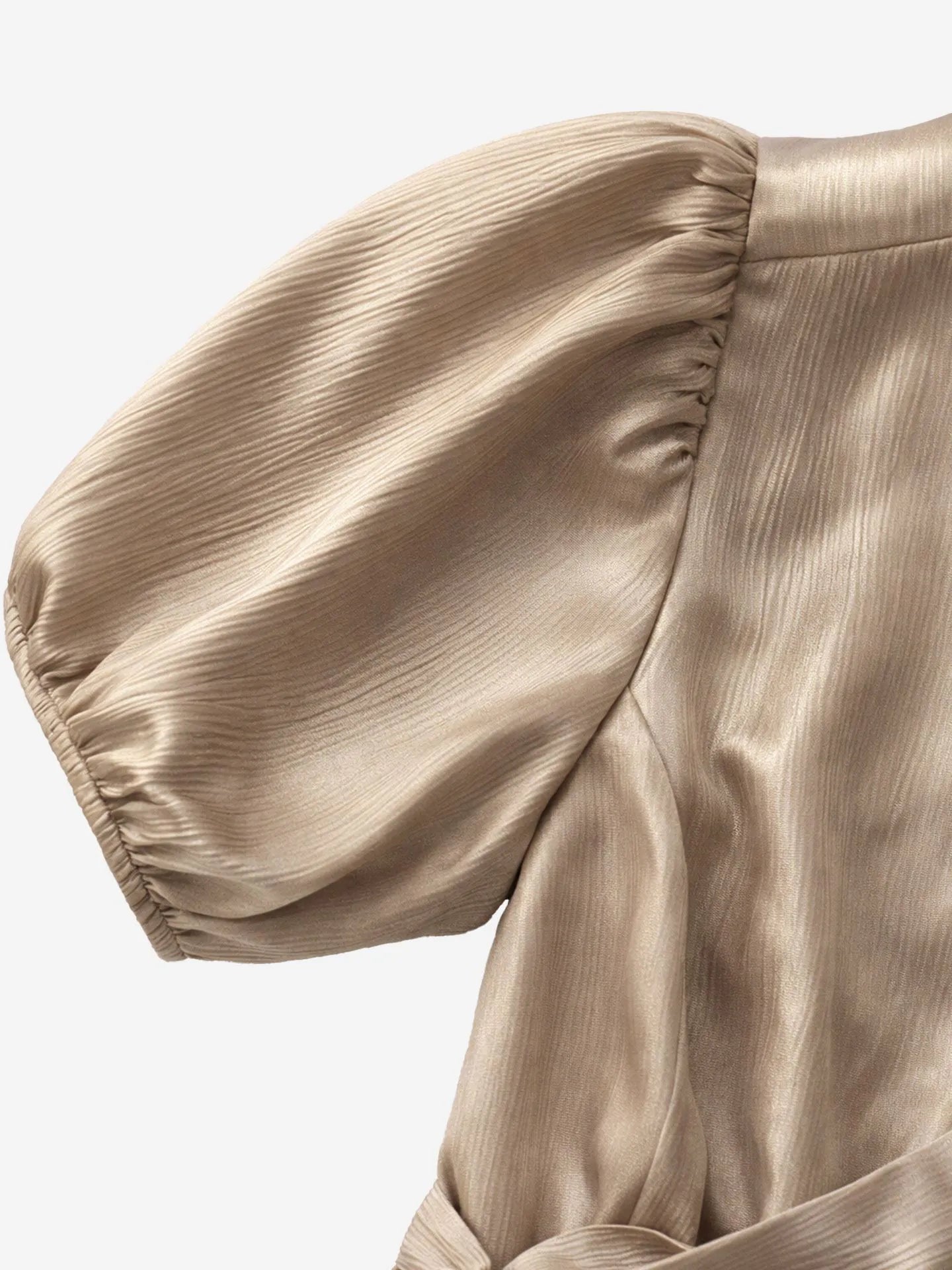 Robe portefeuille avec ceinture de cravate MARLI - Gris plume