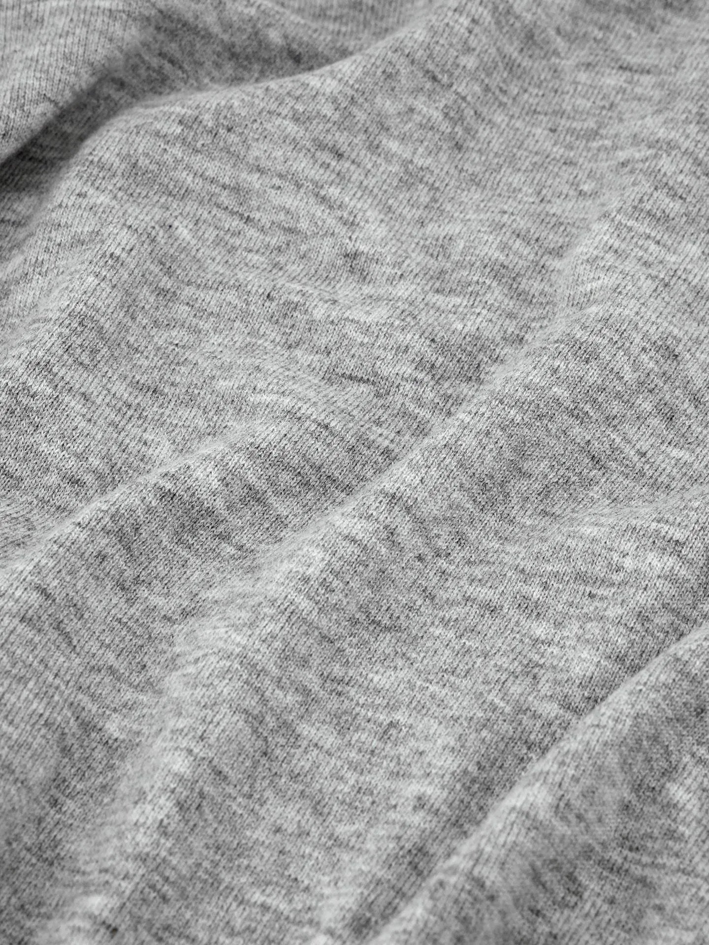 Pull oversize avec logo imprimé JERMAIN - Gris chiné