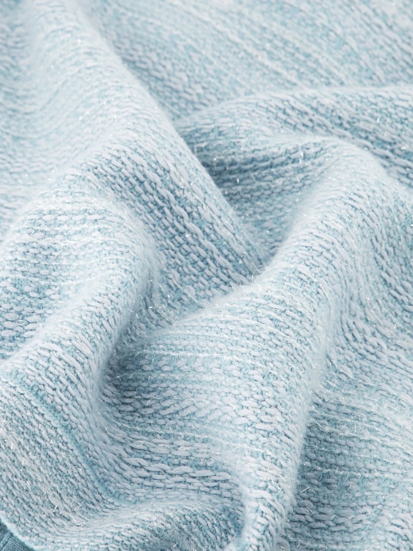 Cardigan bouclé avec détails en chaîne JOSSE - bleu
