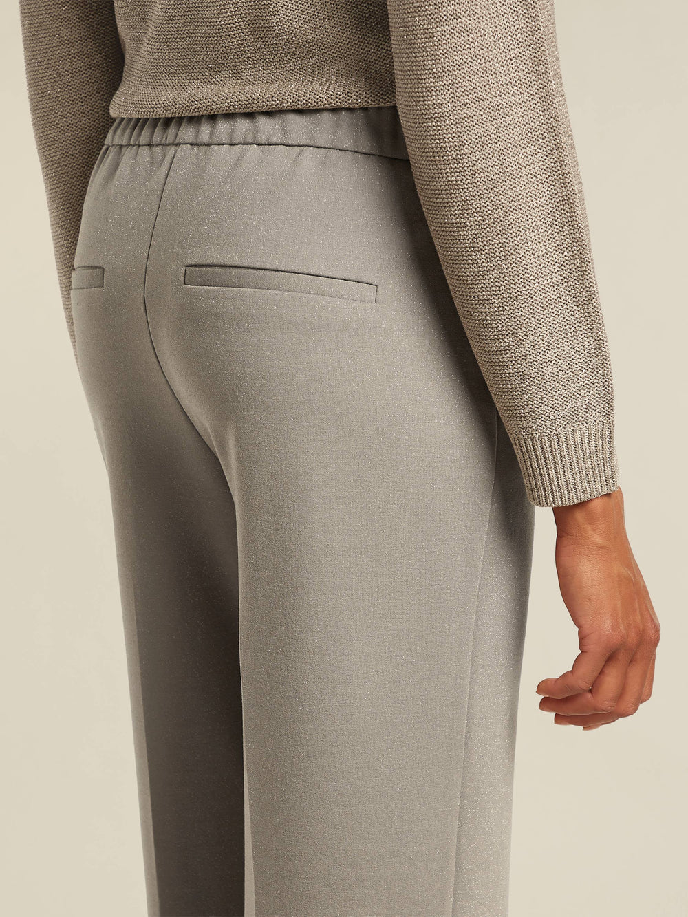 Pantalon en lurex HOPE - chinchilla