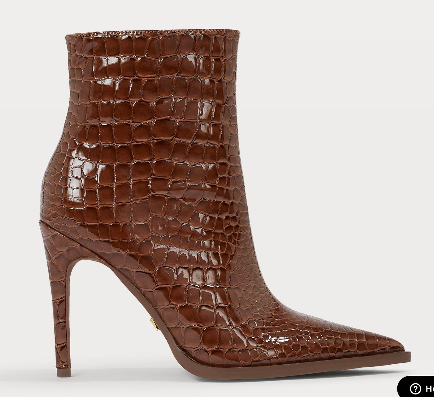 Botillons JIELLE - motif croco Mocha Brown