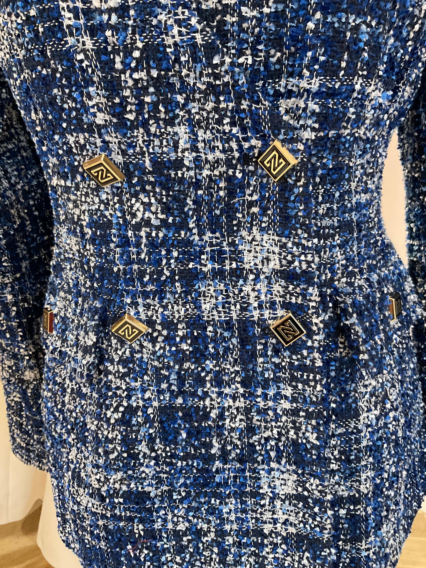 Blazer tweed HARRISON - Cornflower