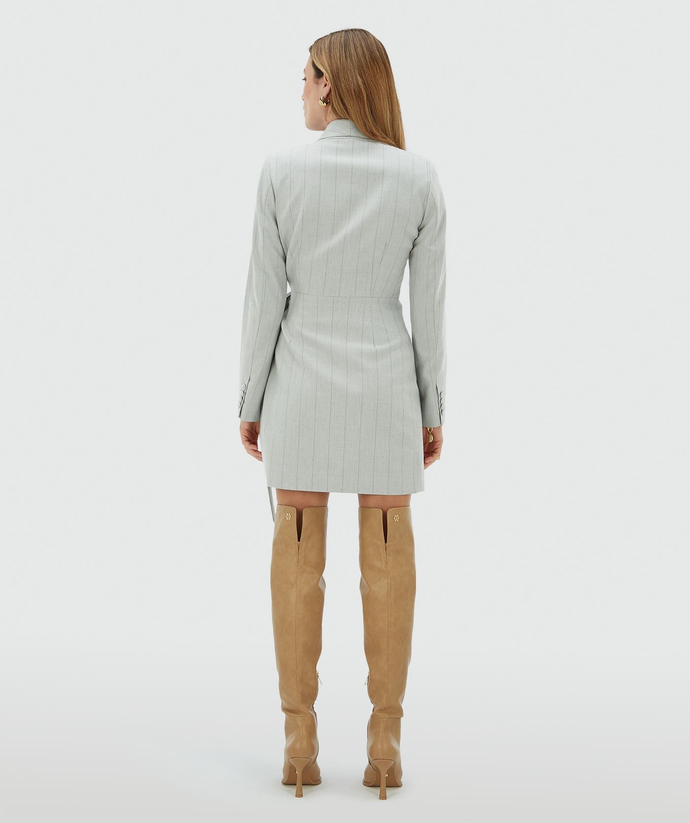 Robe portefeuille BONITA - light grey melange