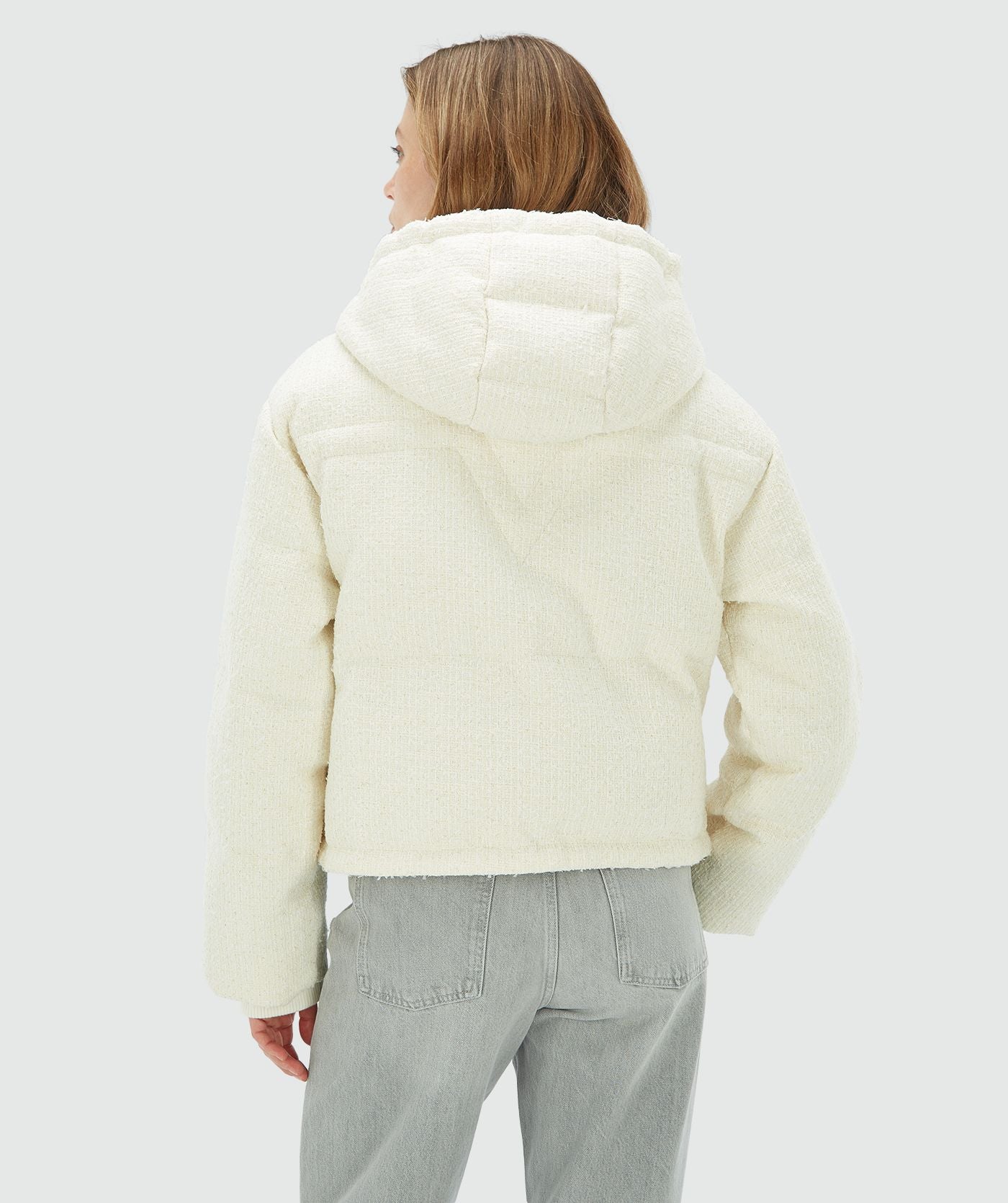 Manteau oversize avec lurex ALICE - cocoon blanc