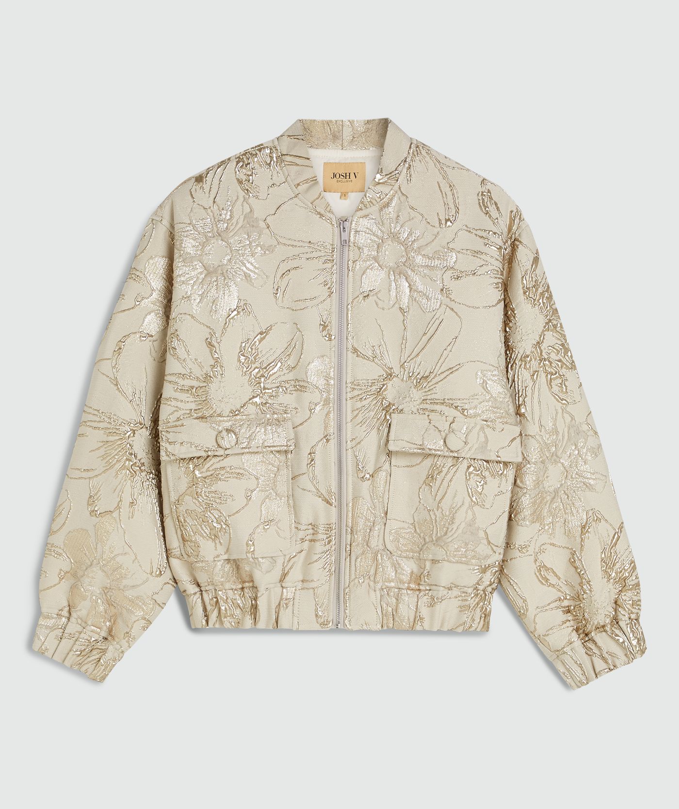 Bomber oversize détails métalliques KELSEY - grey stone