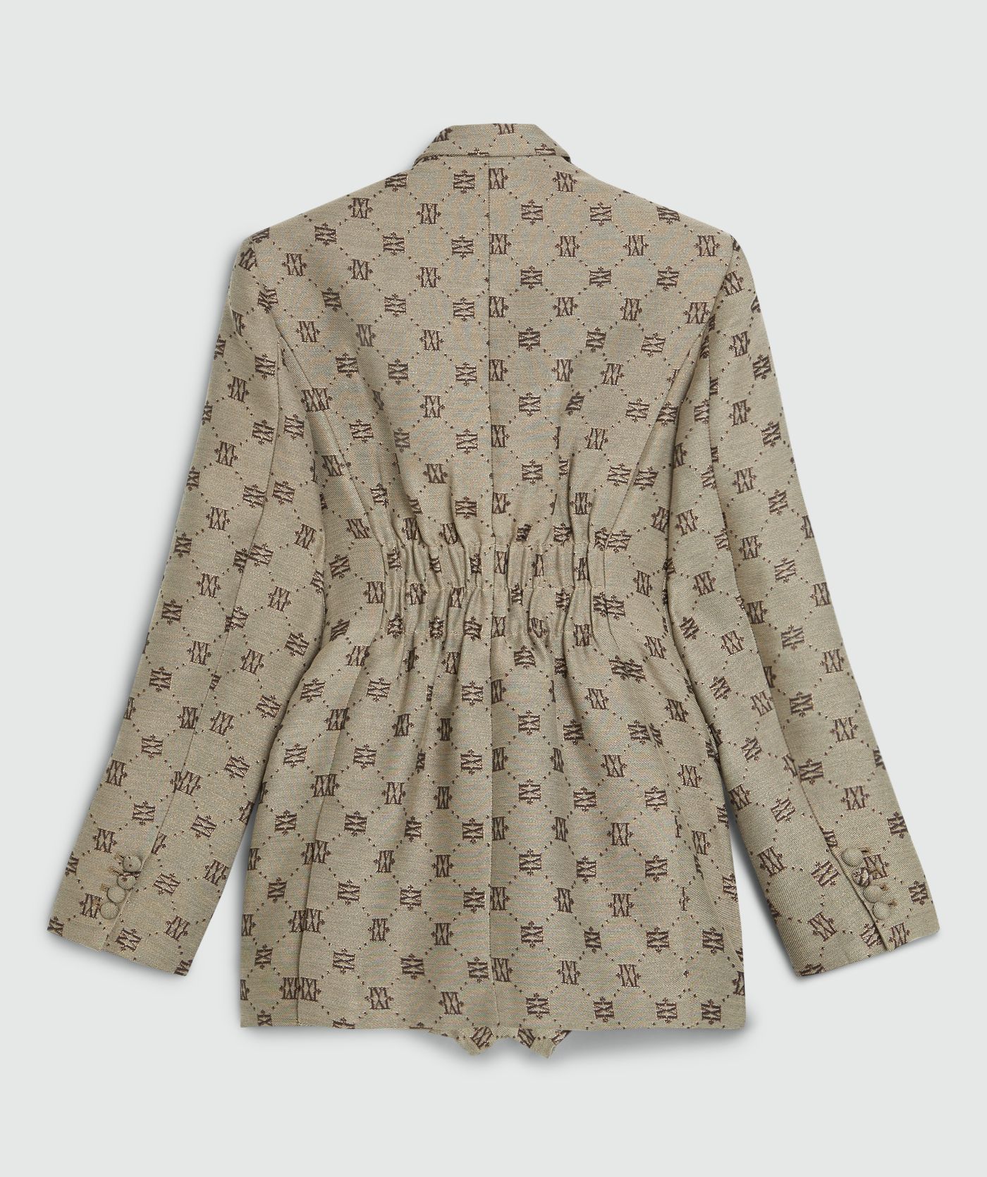 Blazer short avec lurex ESTRELLA - Dark brown