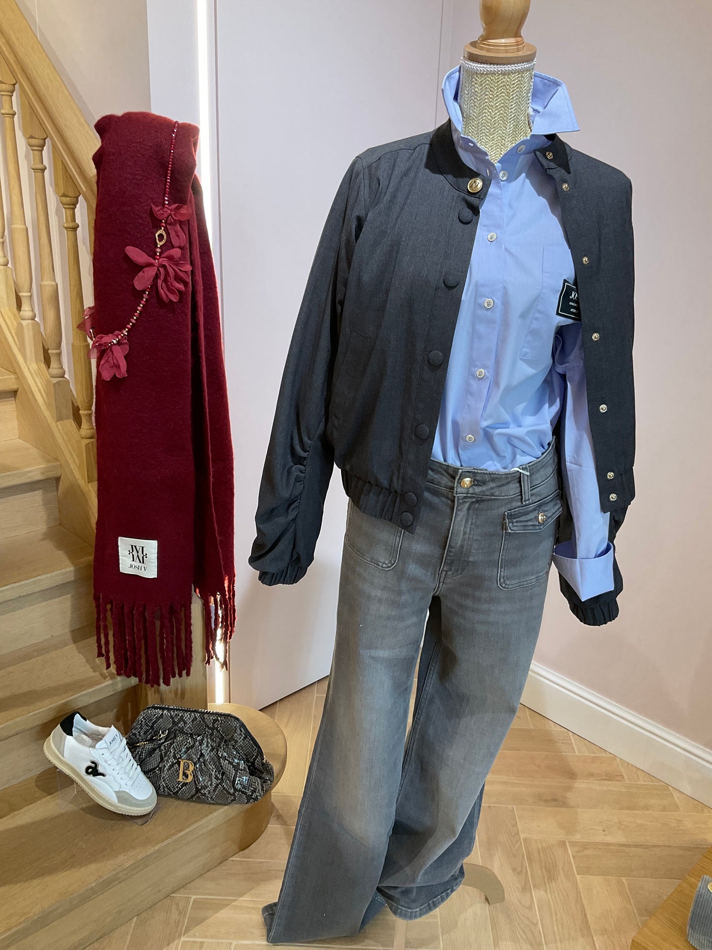 Jeans avec poches à rabat JAIMY - gris