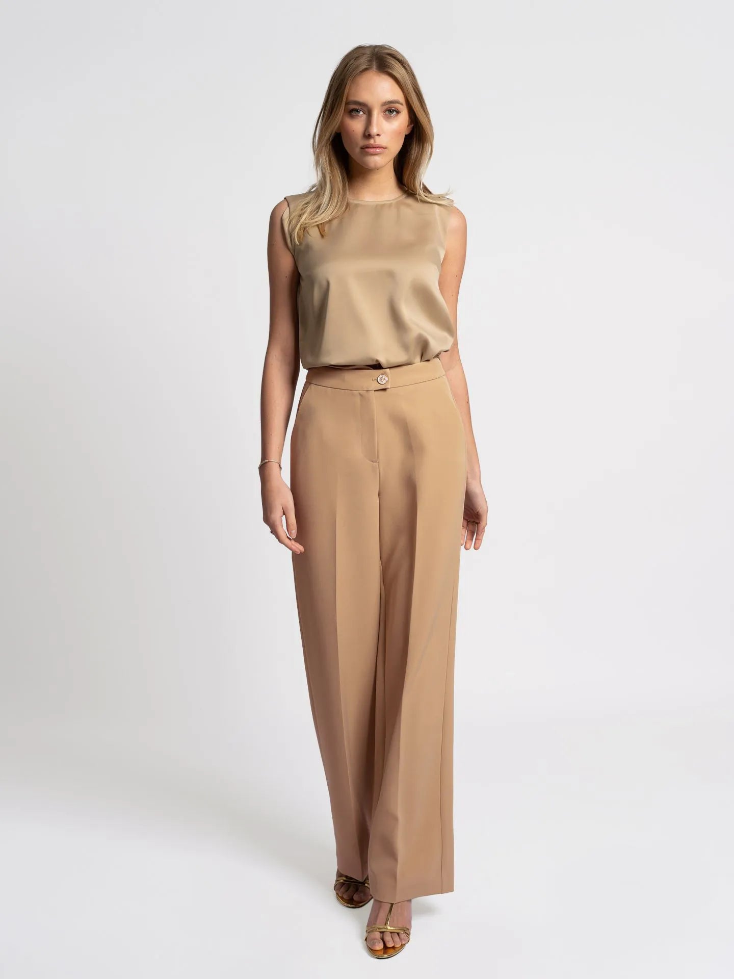 Pantalon classique LOJA - noisette