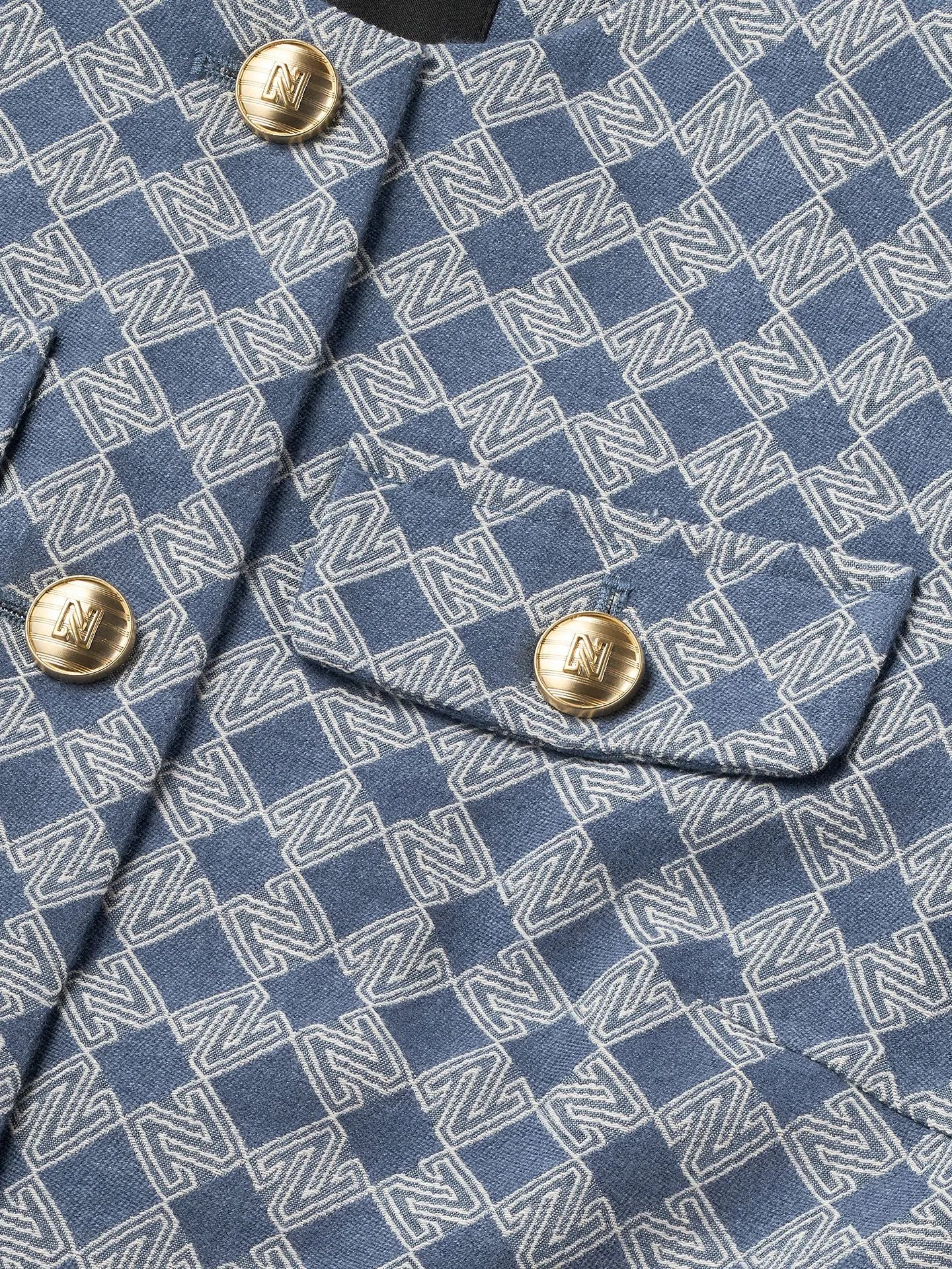 Veste courte avec imprimé de logo PAROLE - Bleu