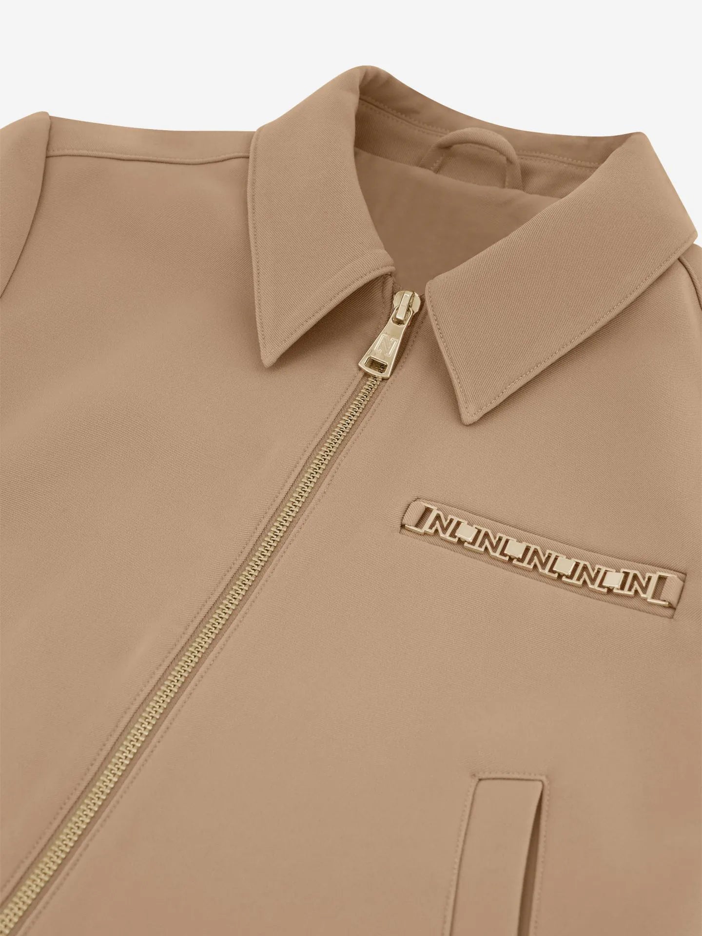 Veste courte avec détail chaîne LORCI - noisette