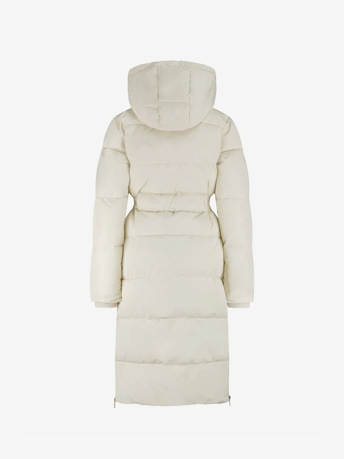 Veste longue matelassée avec ceinture LYNNWOOD - crème