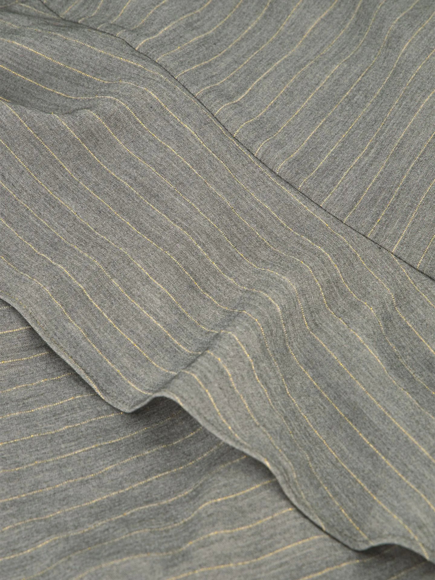 Robe portefeuille rayée avec détail chaîne LUBLIN - lave