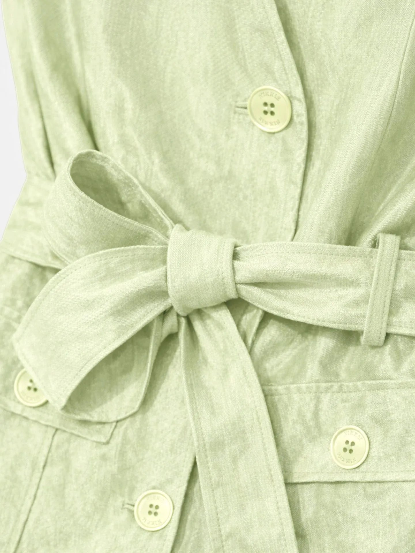 Chemisier ceinture pailleté PORLAMAR - Aloe vera