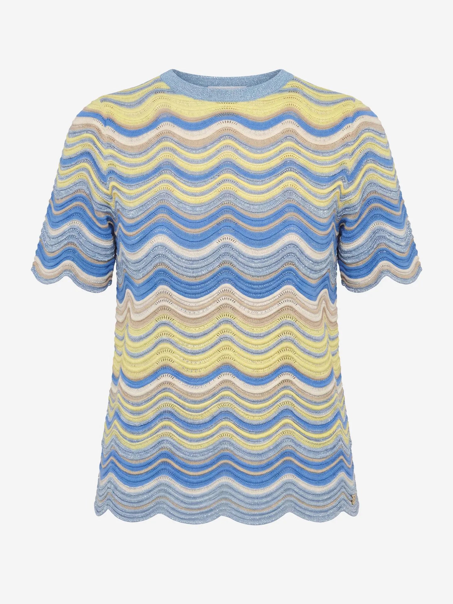 haut tricoté avec motif en zigzag QUERO - Agrumes