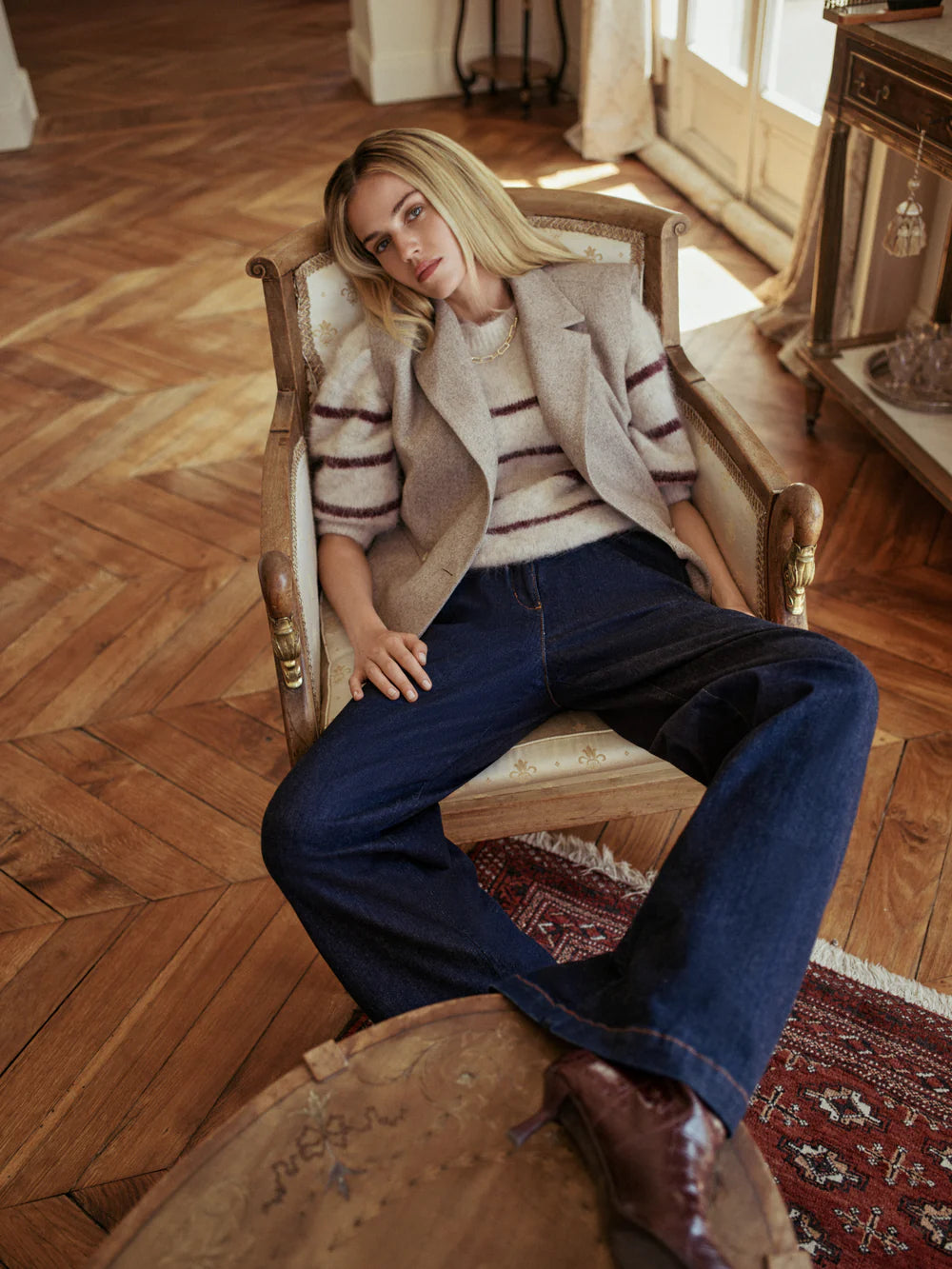 Pullover PENNELOPE - beige brun