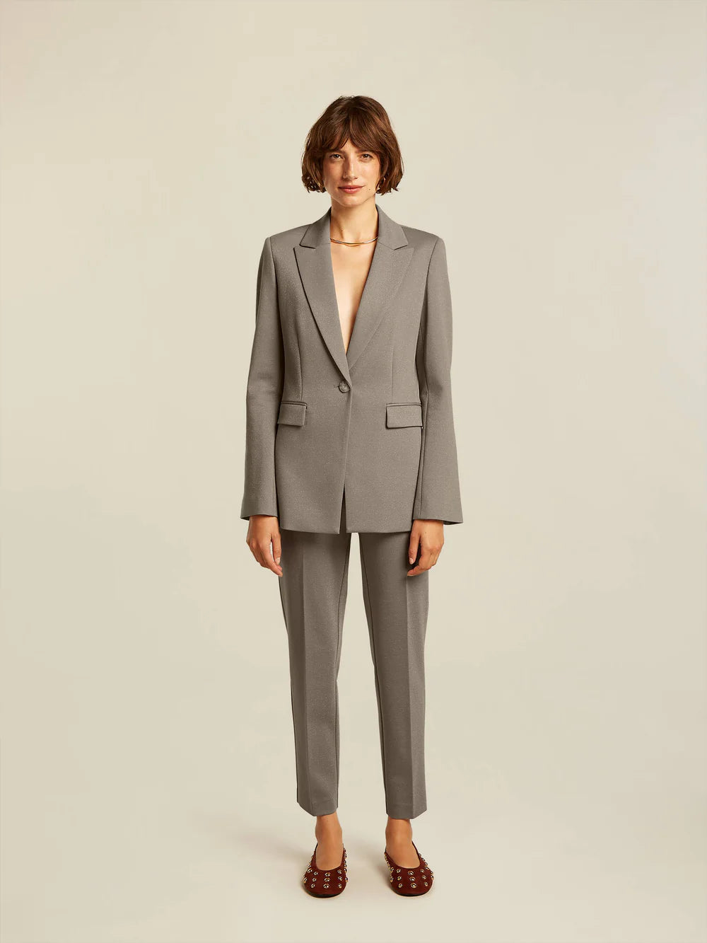 Blazer lurex TATUM - Chinchilla