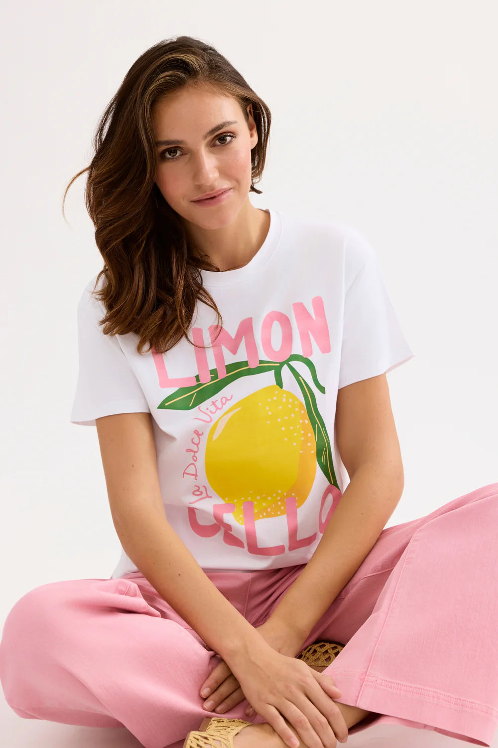 T-shirt imprimé citron LENNON - Blanc