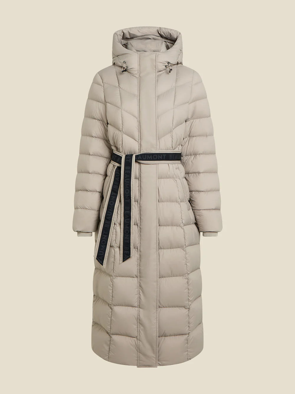 Manteau long VALENTINA - chinchilla