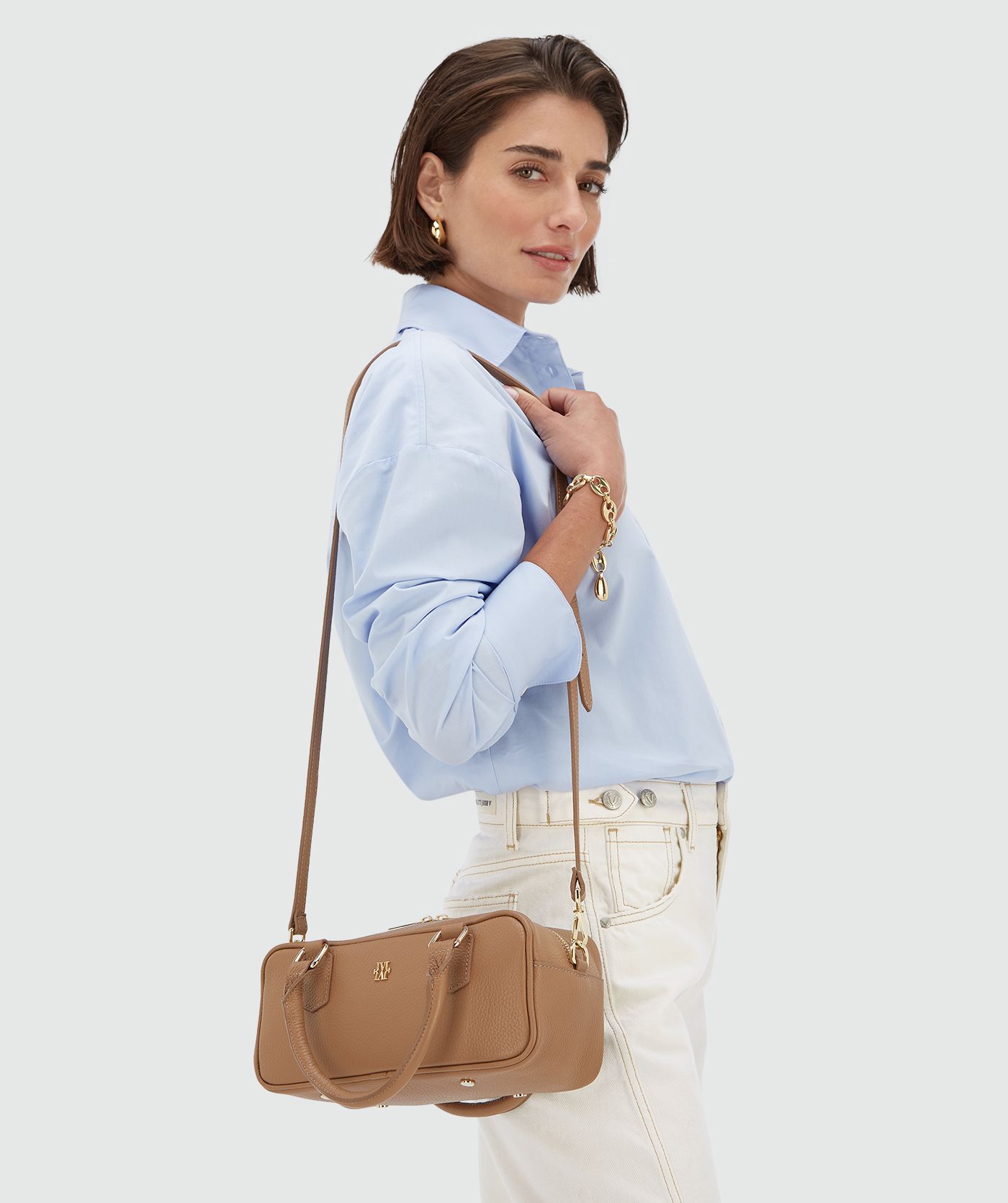 Chemisier oversize BERDINA - powder blue