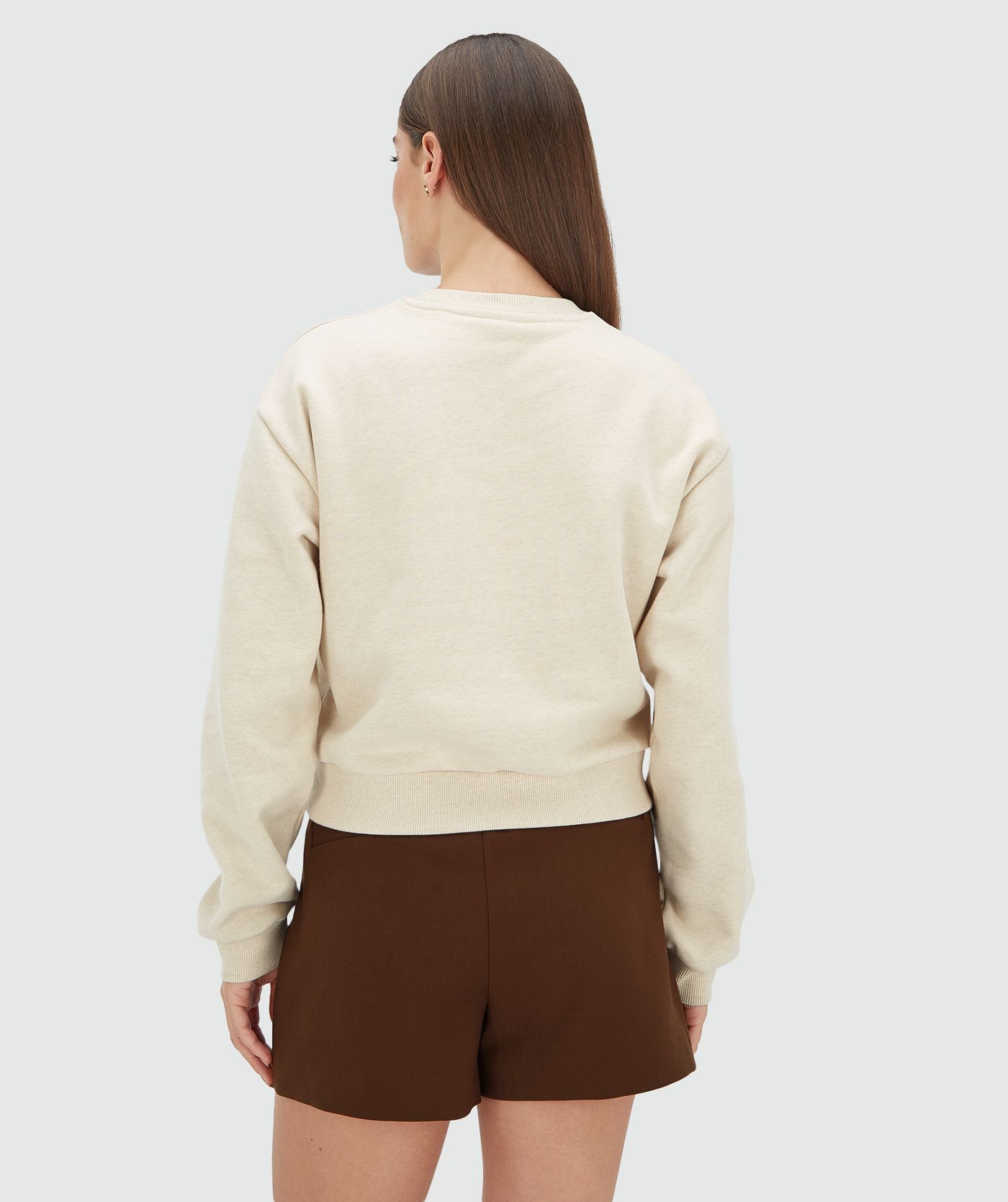Pull coupe décontractée EBAH - écru léger mélangé
