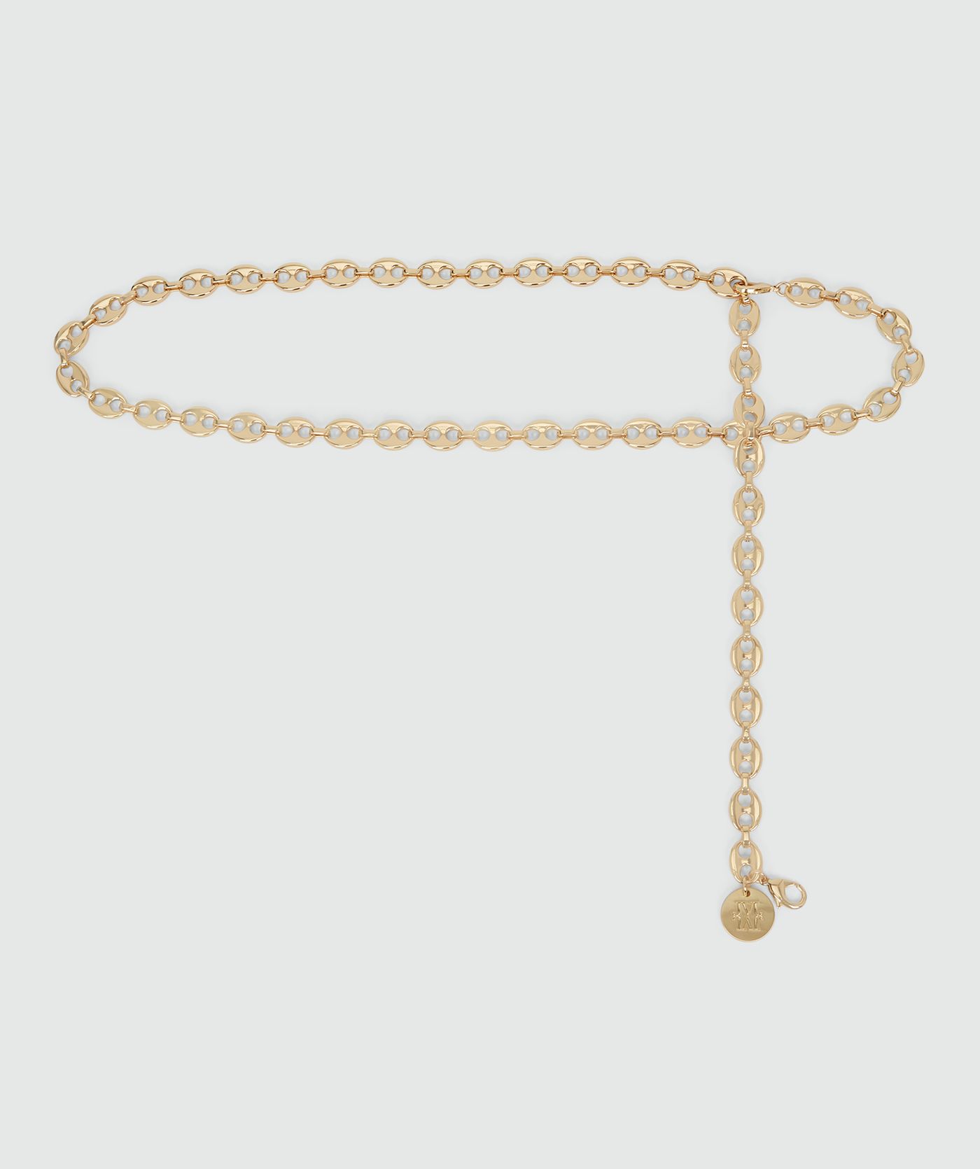 Ceinture avec logo EDDA - champagne or