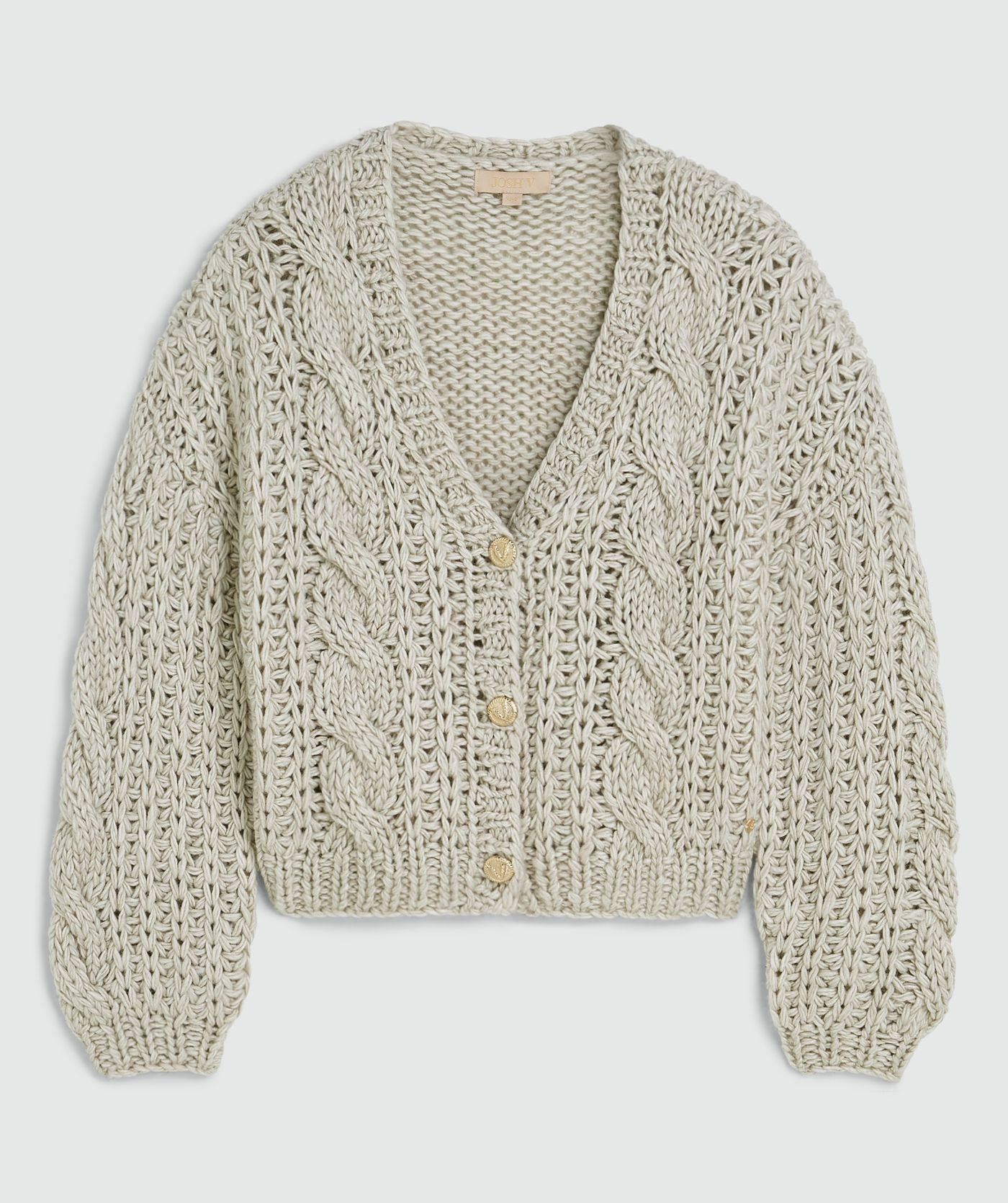 Cardigan en laine oversize FAYENNA - gris mélange chaud
