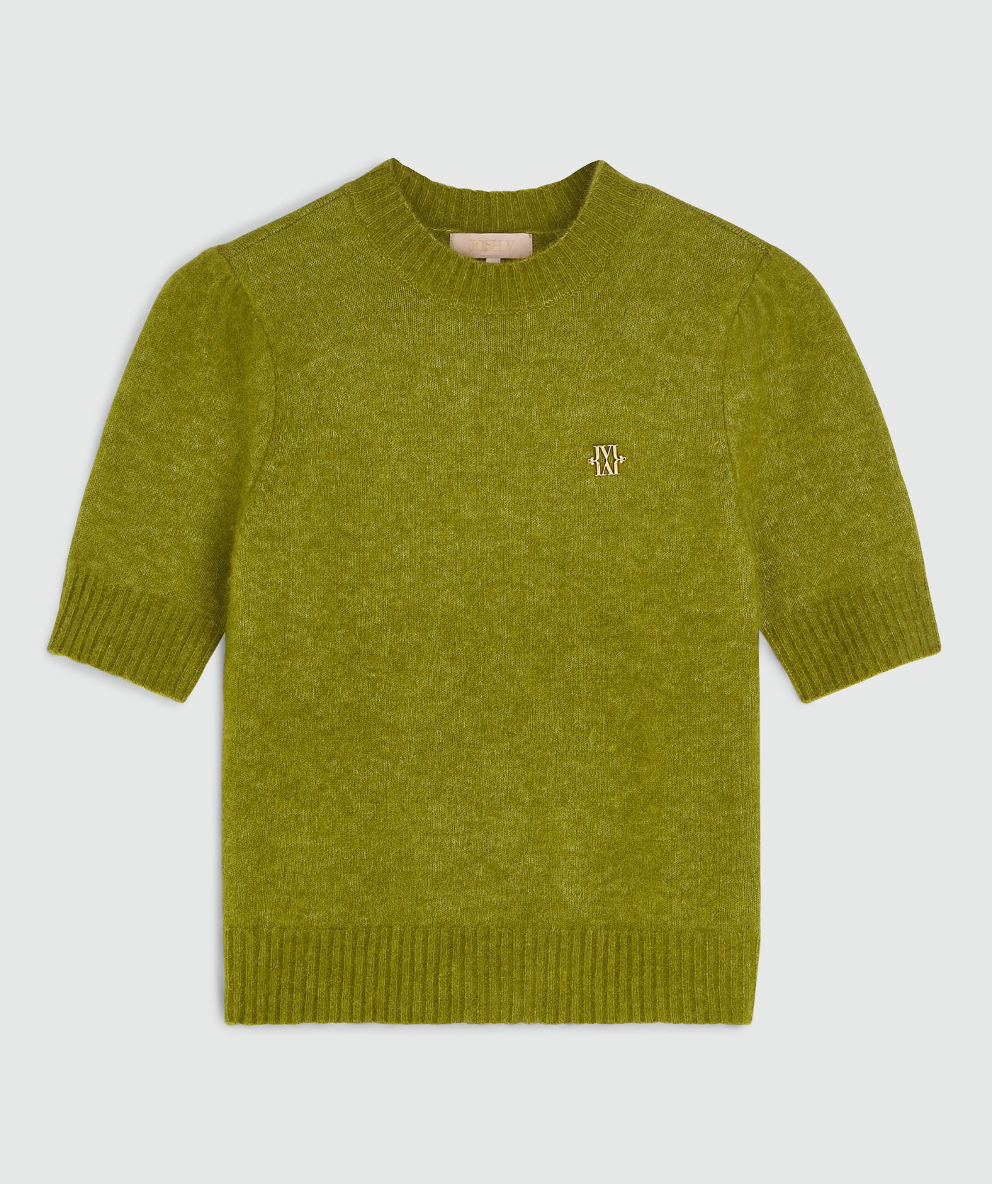 Top slim fit en laine mérinos FRANKA - vert vif