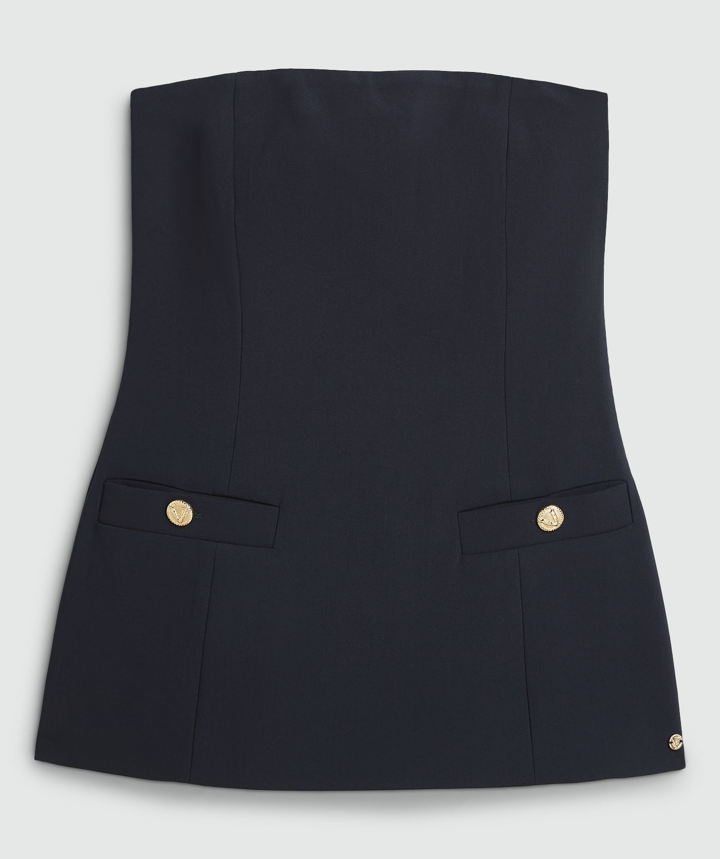 Haut bustier ajusté IVY - bleu foncé