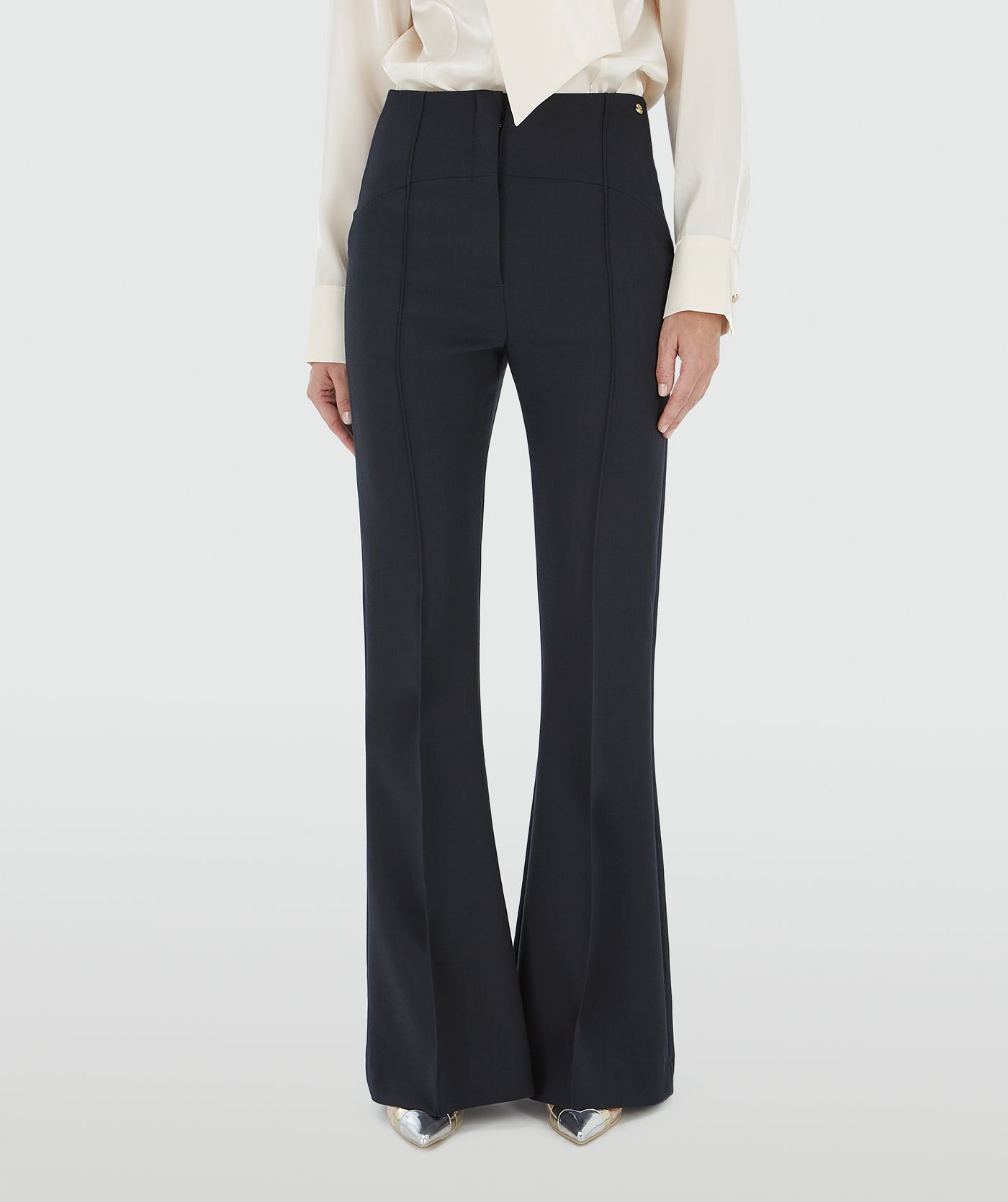 pantalon évasé ajusté KIT - bleu foncé