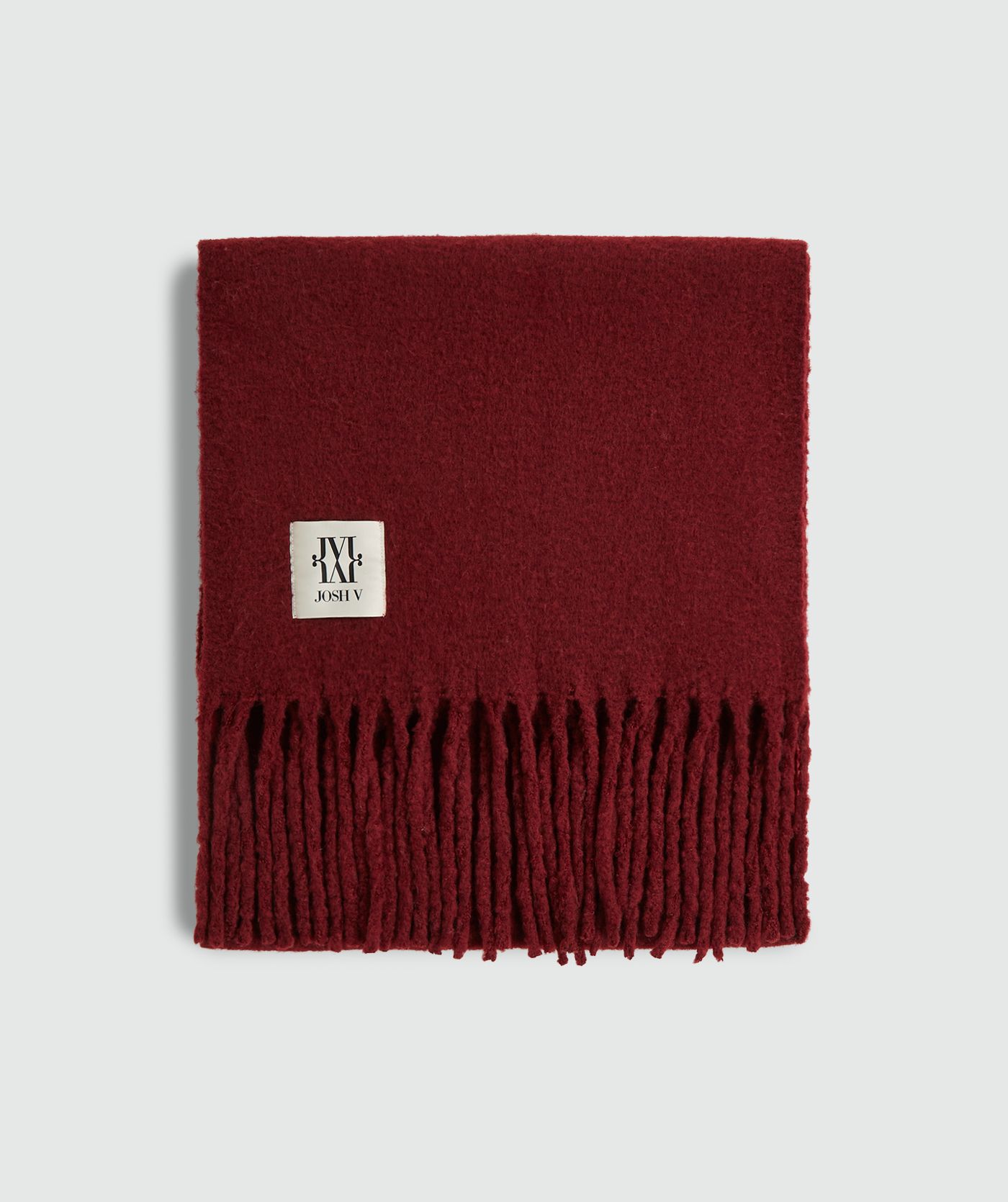 Écharpe en maille MADELYN - rouge baie
