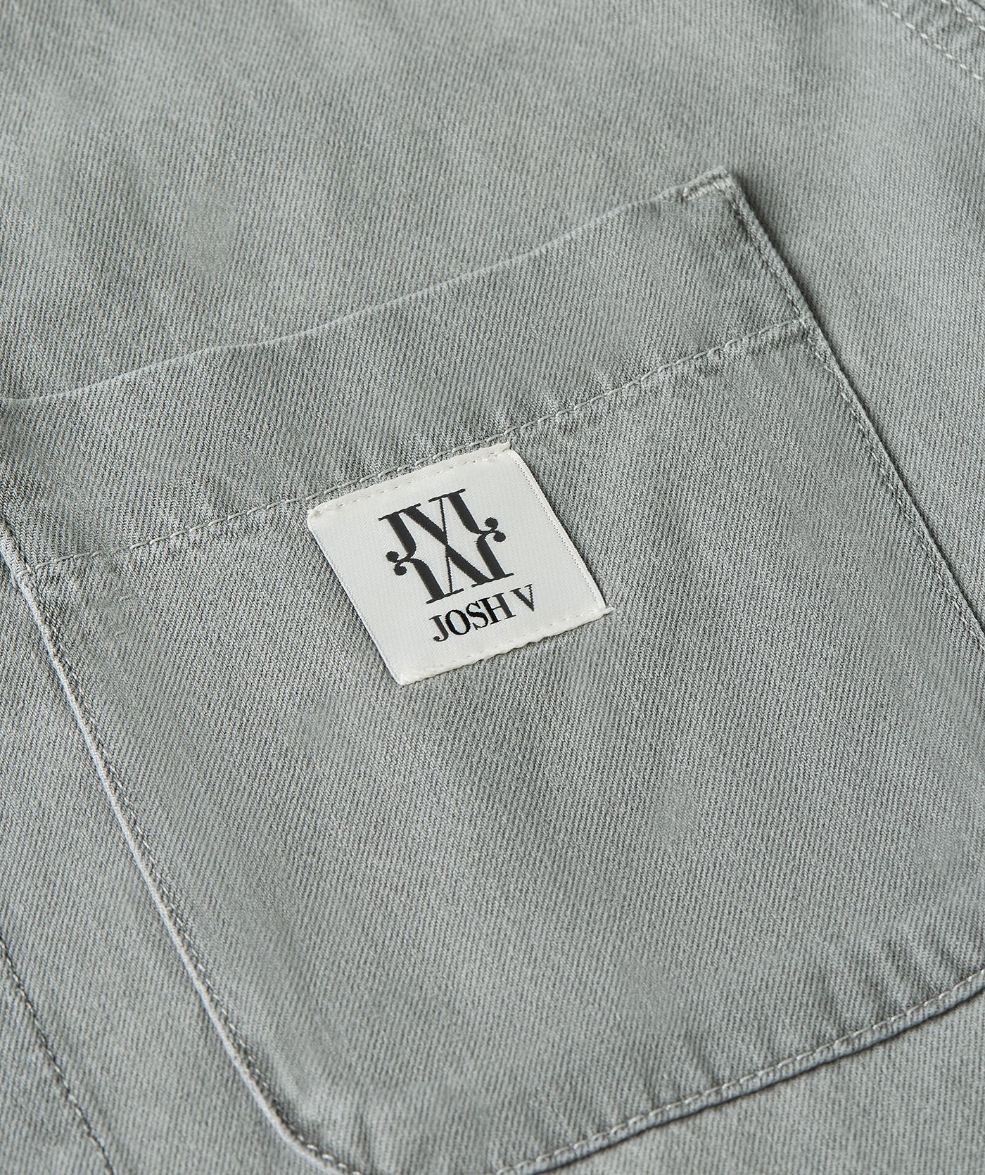 Blouse en jean coupe droite MEGGY - jean gris