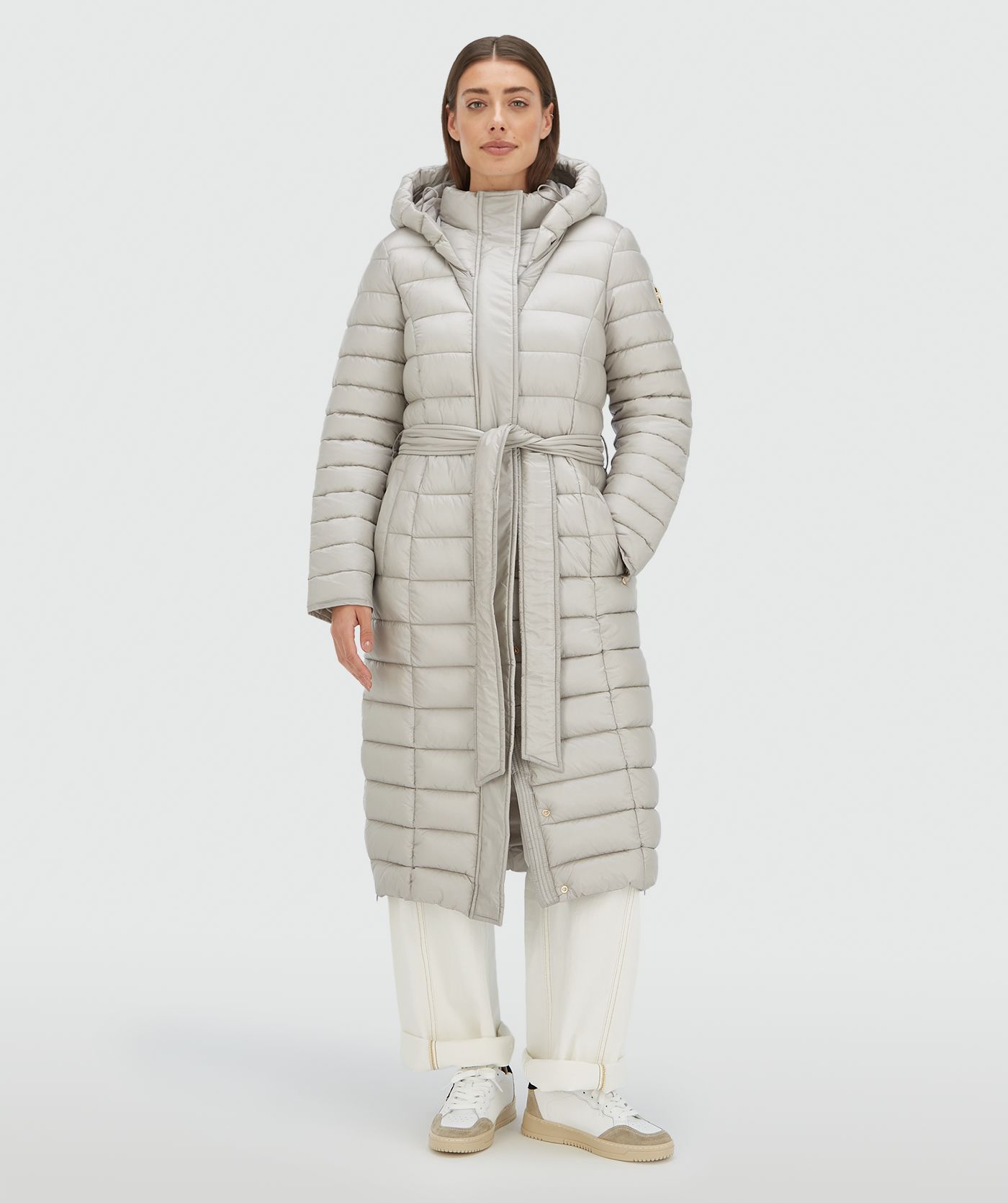 Manteau droit MIRSA - gris clair