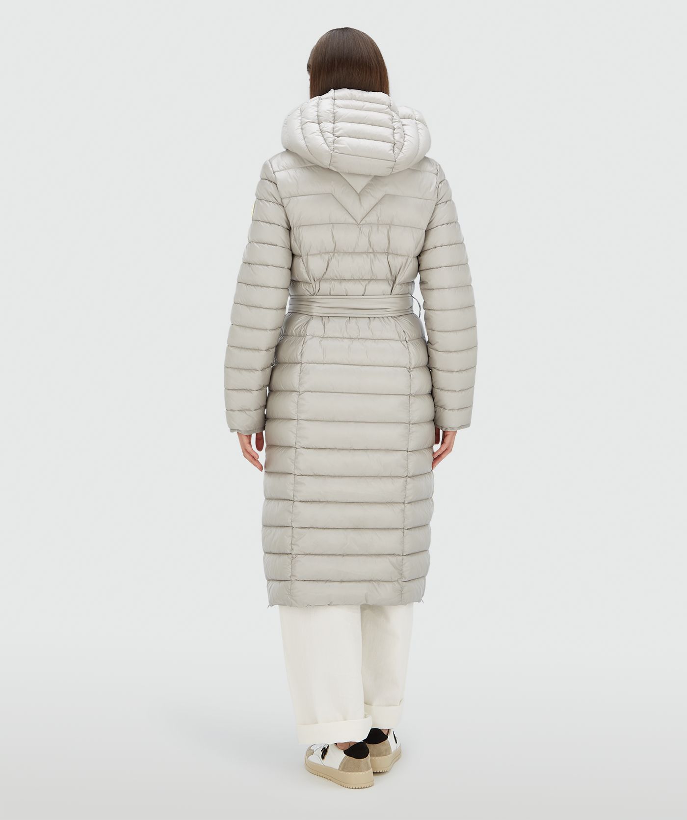 Manteau droit MIRSA - gris clair