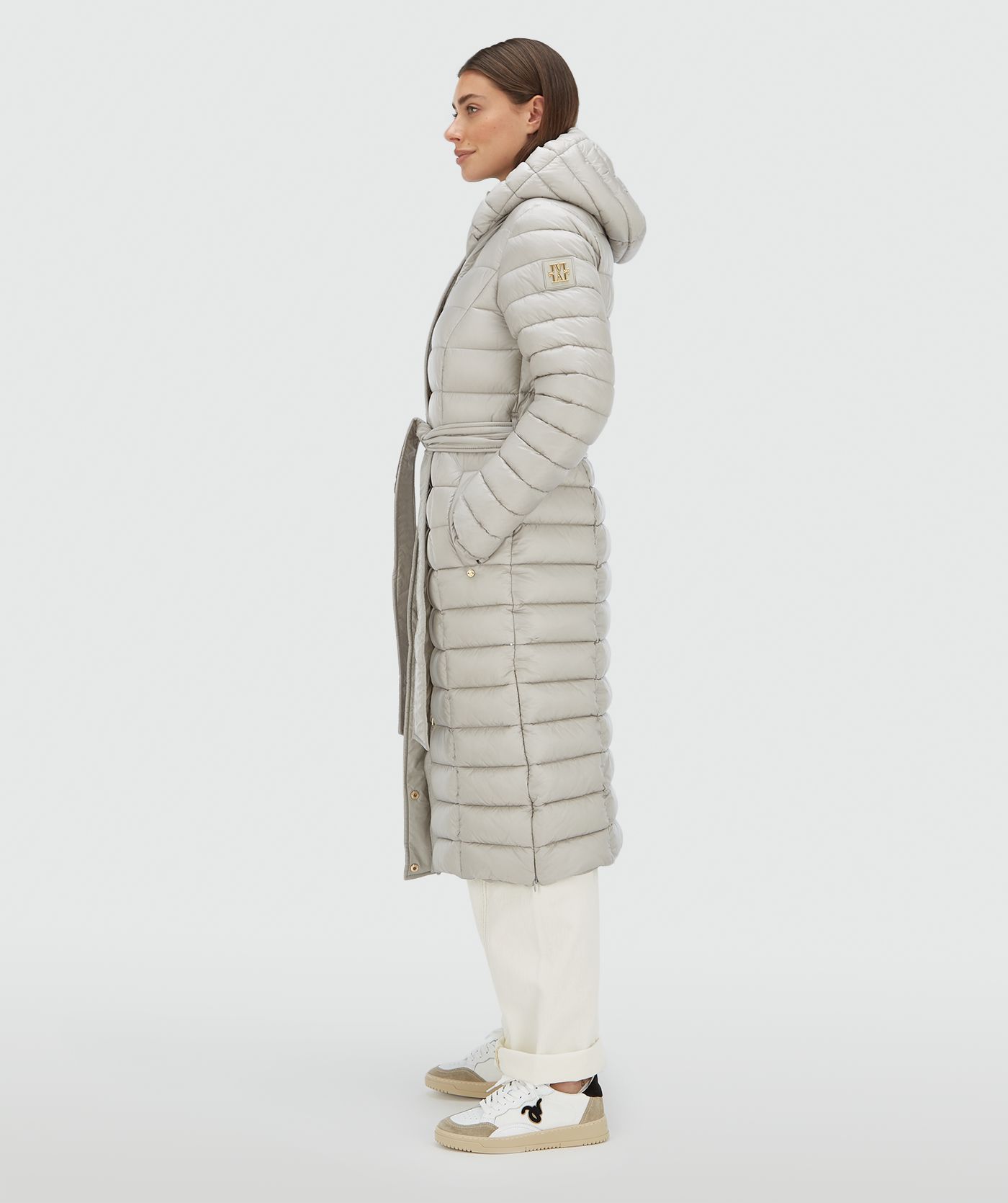 Manteau droit MIRSA - gris clair