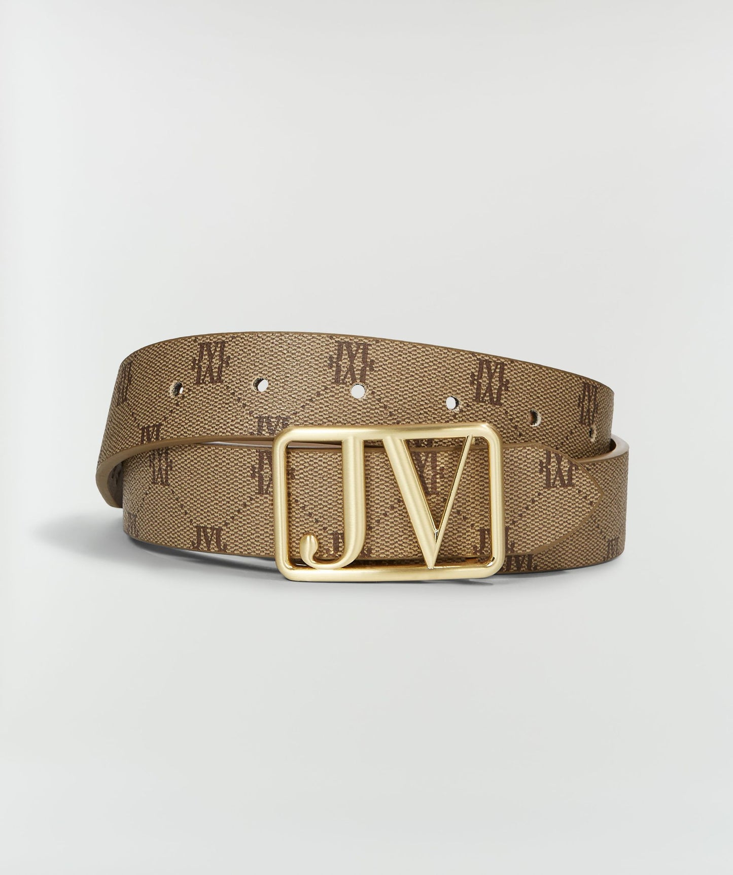 Ceinture avec logo imprimé PERRI - vison