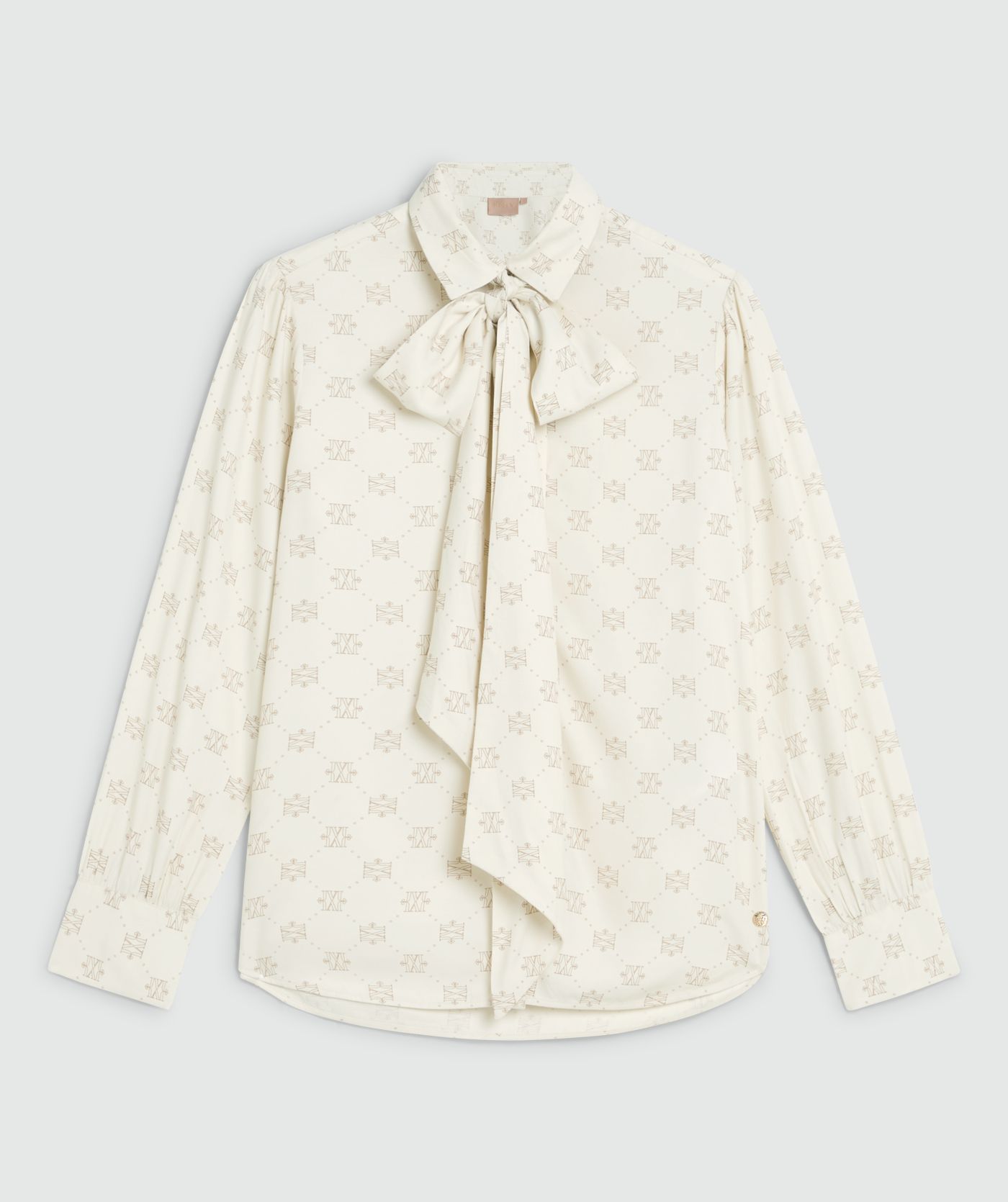 Chemisier regular fit avec logo imprimé SYDNEY - crème blanc marron clair