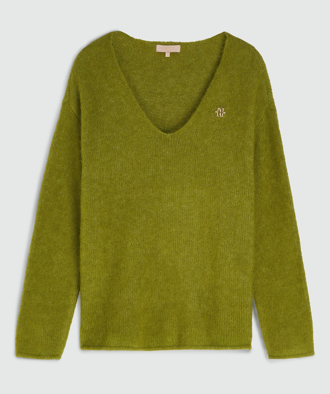 Pull oversize en laine mérinos TIMBER - vert audacieux