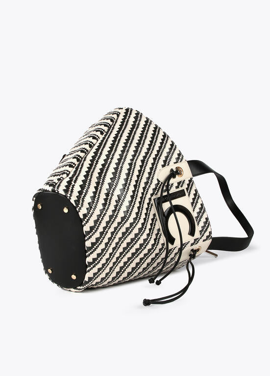 Copie de Sac panier XL -Noir et crème