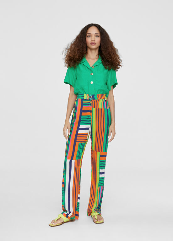 Pantalon fluide - Multicolore