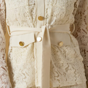 Saharienne en dentelle - écru
