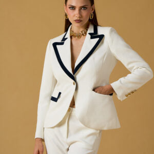 Blazer contrasté ROSE - blanc