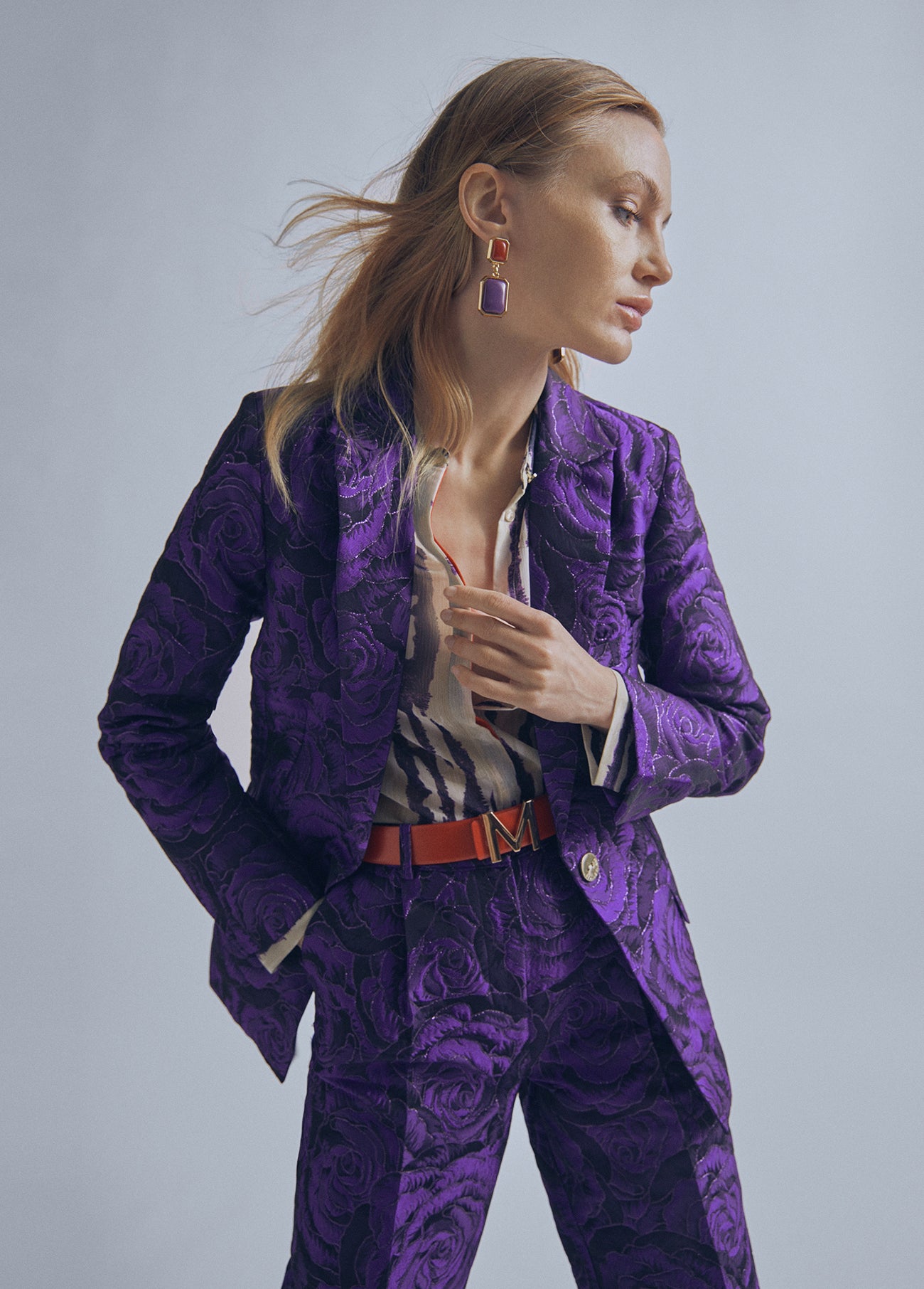 Veste Jacquard mauve - Lola Casademunt By Maité