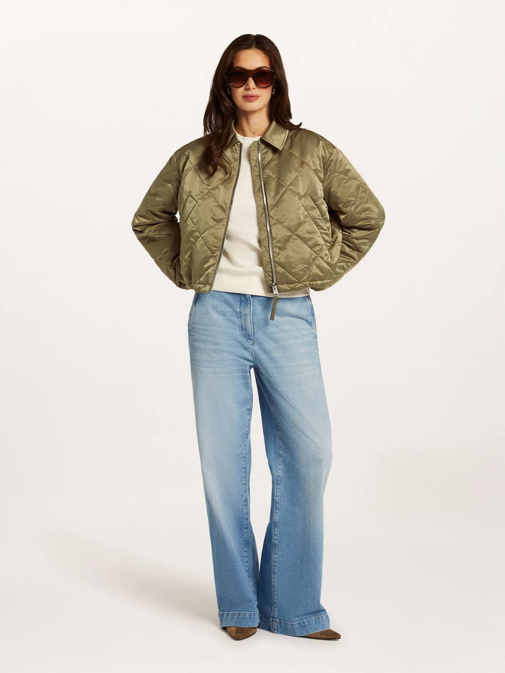 Veste courte CARLY - Vert