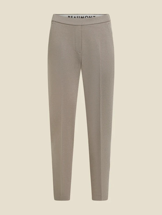 Pantalon lurex CHARLIE - chinchilla
