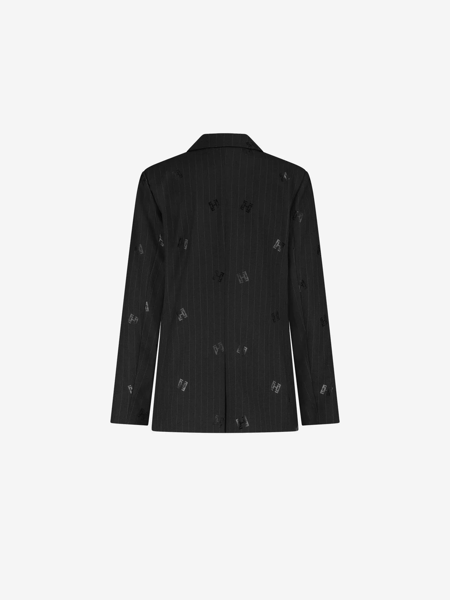 Blazer à fines rayures avec logos JORDEN - noir